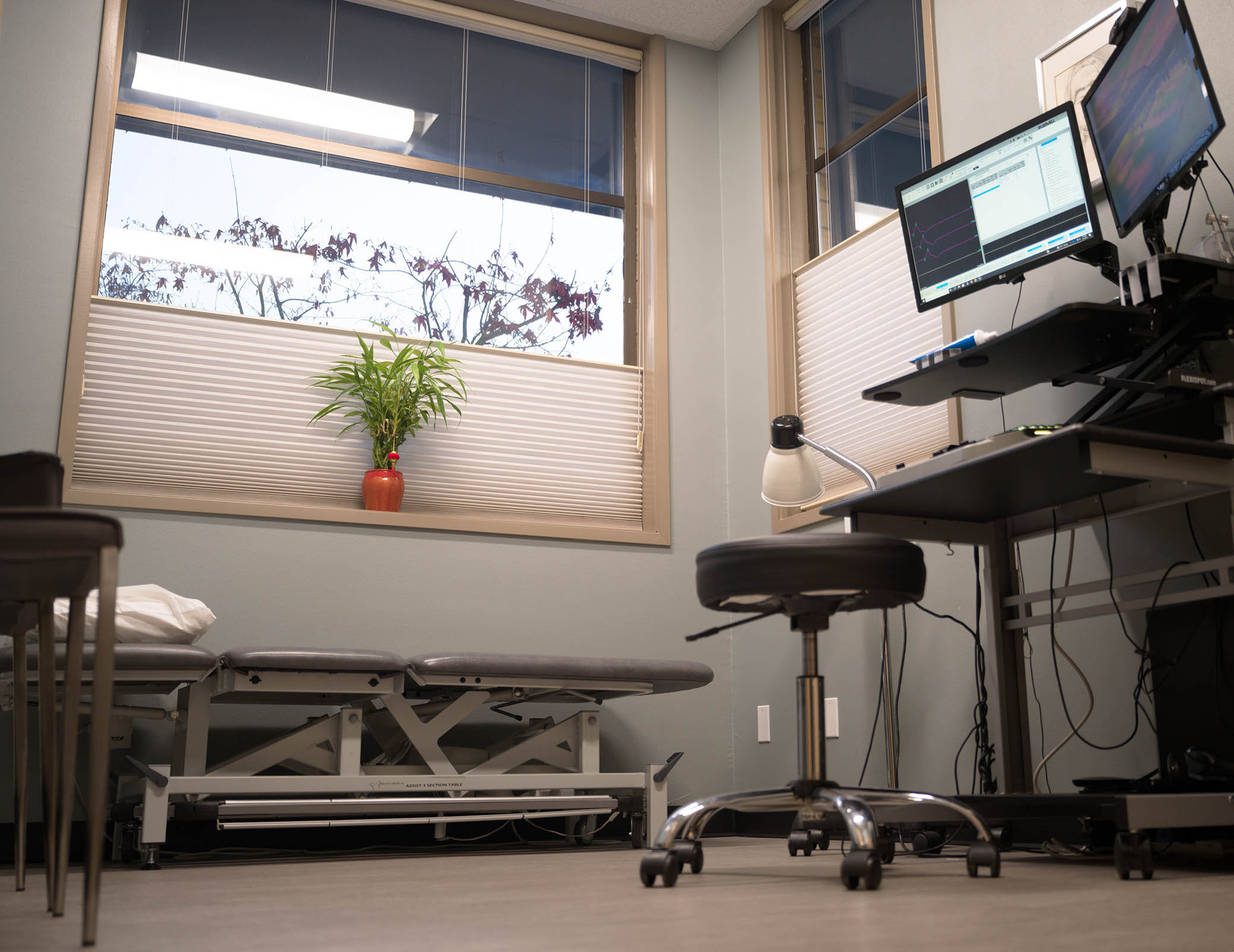 Natural light exam room